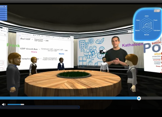 An immersive group assessment centre exercise with candidates as avatars