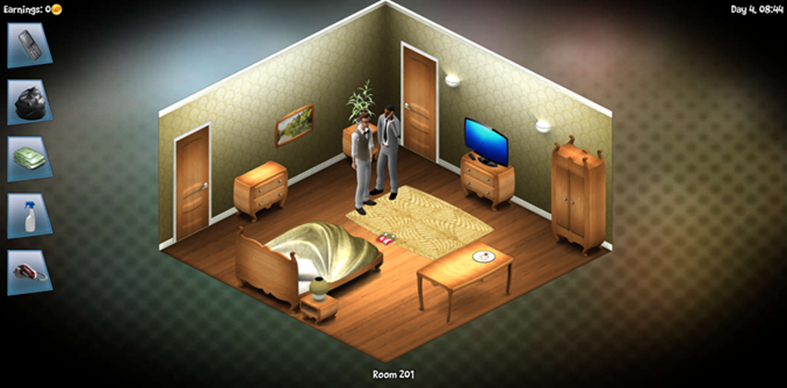A virtual game for assessing personality and competencies